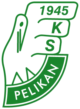 Herb Pelikana Herb KS Pelikan Łowicz z pelikanem w klubowych barwach.