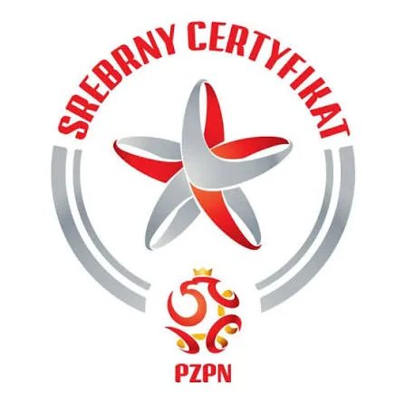 Srebrna odznaka Programu Certyfikacji Szkółek Piłkarskich PZPN.